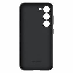 Чехол-накладка Samsung Leather Case для Galaxy S23+, кожа/поликарбонат, черный— фото №0