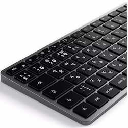 Клавиатура Satechi Slim X1 Bluetooth Backlit Keyboard, серый космос— фото №2