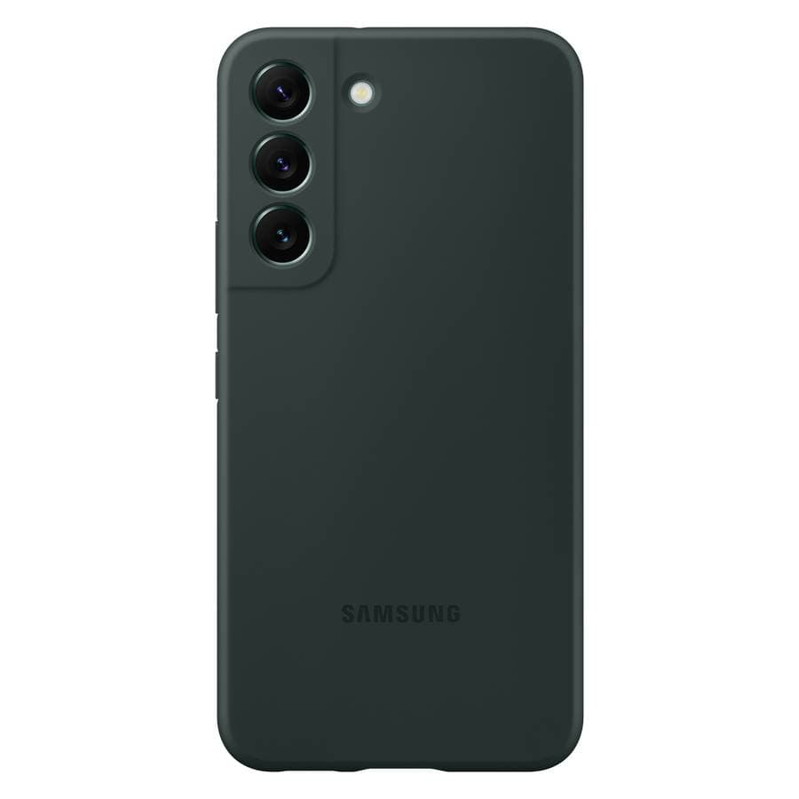 Чехол-накладка Samsung Silicone Cover для Galaxy S22, силикон, зеленый— фото №0