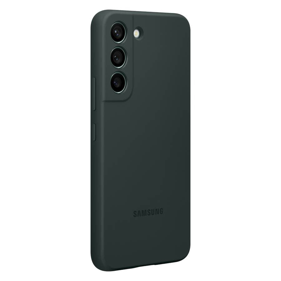 Чехол-накладка Samsung Silicone Cover для Galaxy S22, силикон, зеленый— фото №4