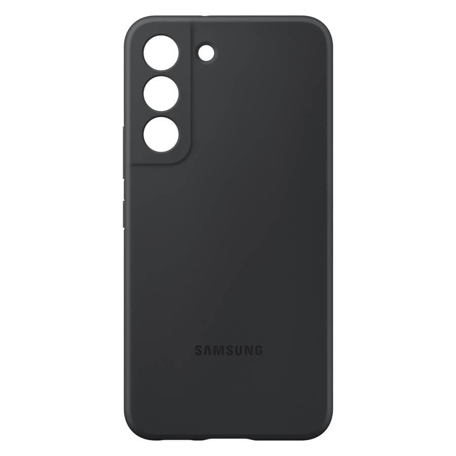 Чехол-накладка Samsung Silicone Cover для Galaxy S22, силикон, черный— фото №1