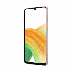 Смартфон Samsung Galaxy A33 128Gb, персиковый (РСТ)— фото №3