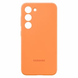 Чехол-накладка Samsung Silicone Case для Galaxy S23+, силикон, оранжевый— фото №0