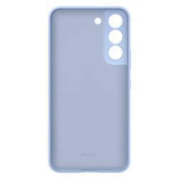 Чехол-накладка Samsung Silicone Cover для Galaxy S22, силикон, голубой— фото №2