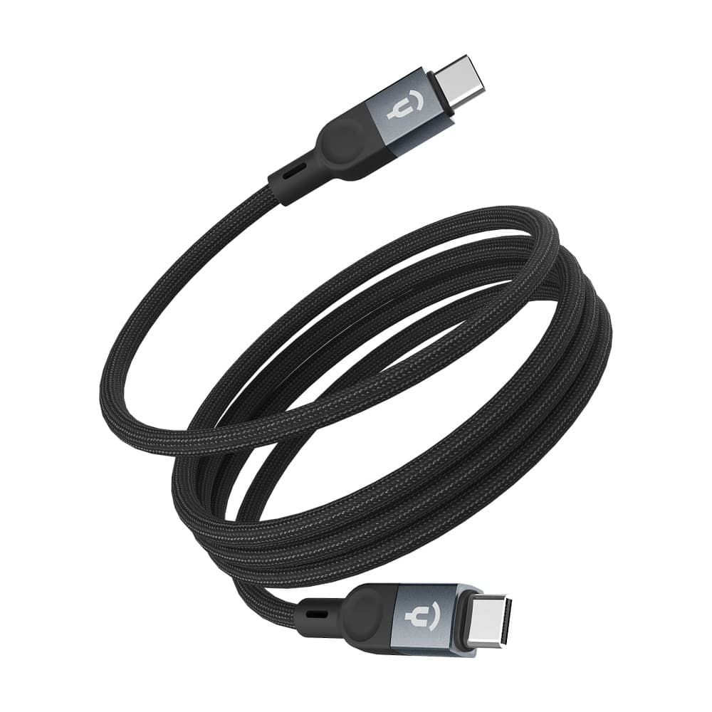 Кабель Asynora магнитный USB data cable USB-C / USB-C, 5A, 100Вт  1м, черный— фото №0