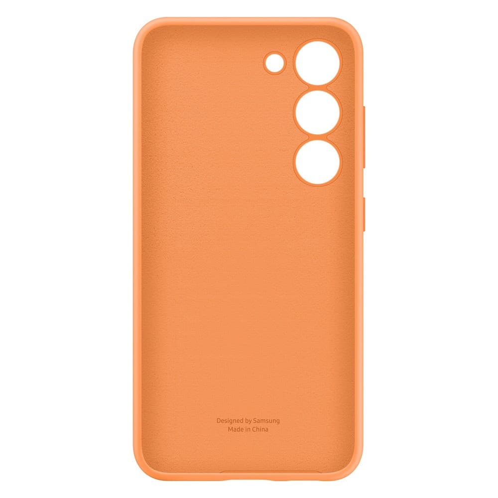 Чехол-накладка Samsung Silicone Case для Galaxy S23+, силикон, оранжевый— фото №1