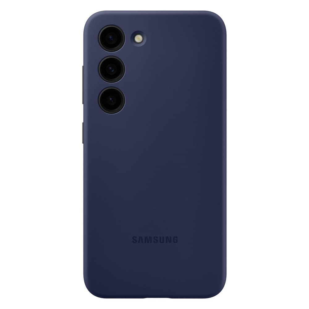 Чехол-накладка Samsung Silicone Case для Galaxy S23+, силикон, темно-синий— фото №2