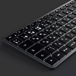 Клавиатура Satechi Slim X1 Bluetooth Backlit Keyboard, серый космос— фото №4