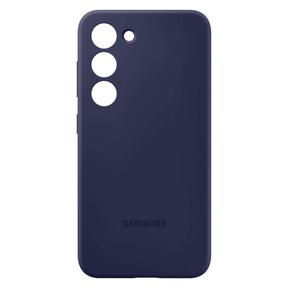 Чехол-накладка Samsung Silicone Case для Galaxy S23+, силикон, темно-синий— фото №0