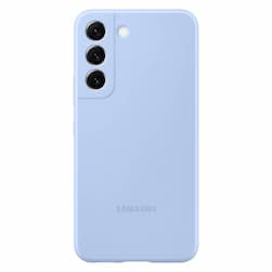 Чехол-накладка Samsung Silicone Cover для Galaxy S22, силикон, голубой— фото №0