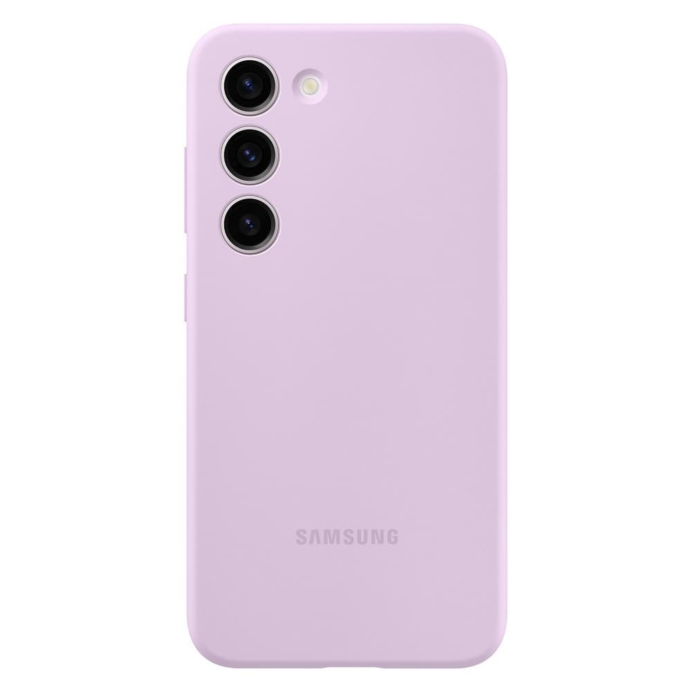 Чехол-накладка Samsung Silicone Case для Galaxy S23+, силикон, лиловый— фото №2