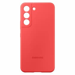 Чехол-накладка Samsung Silicone Cover для Galaxy S22, силикон, красный— фото №1