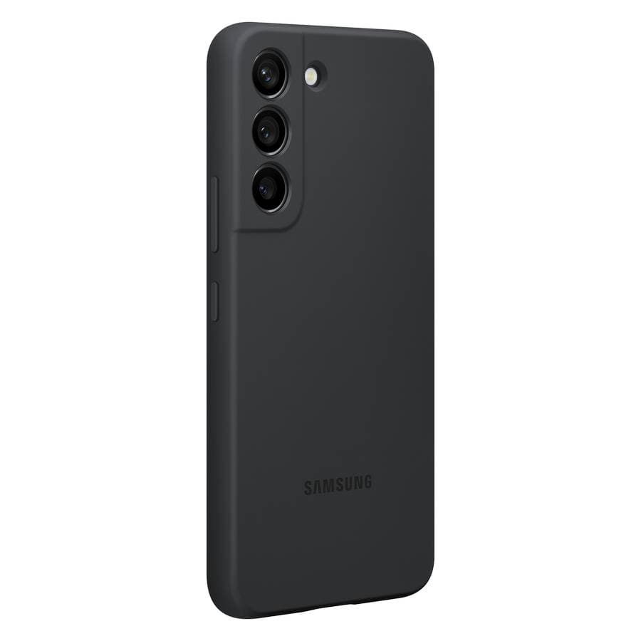 Чехол-накладка Samsung Silicone Cover для Galaxy S22, силикон, черный— фото №4