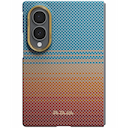 Чехол-накладка Pitaka Ультра тонкий California Dream-01 для Galaxy Z Fold8, арамид (кевлар), синий/оранжевый