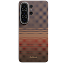 Чехол-накладка Pitaka Ultra Slim для Galaxy S26 Ультра, арамид (кевлар), коричневый