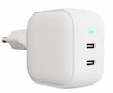 Зарядное устройство сетевое VLP G-Charge 2x USB-C, 45Вт, белый
