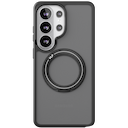 Чехол-подставка VLP Ring Case для Galaxy S26 Ультра, полиуретан, черный