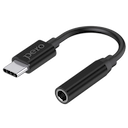 Переходник PERO AD09 USB-C / jack 3.5mm, черный